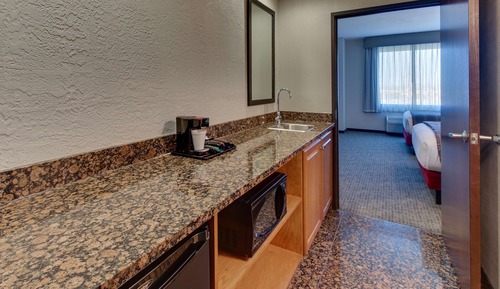 Suite, 2 Queen Beds, Accessible (Sofa Sleeper, Roll-in Shower, 2 Rooms)